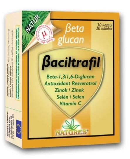 Beta glucan Baciltrafil 30 kapslí