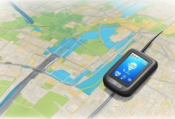 A GPS transponder integrates into a communication system