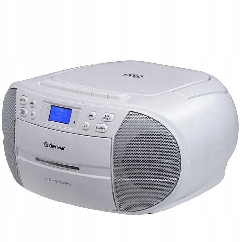 Radiomagnetofon s DAB+/CD Denver TDC-280 bílý