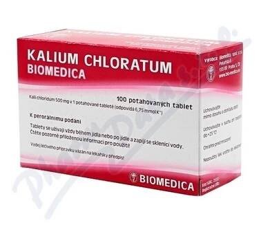 Kalium Chloratum Biomedica 500mg tbl.ent.100