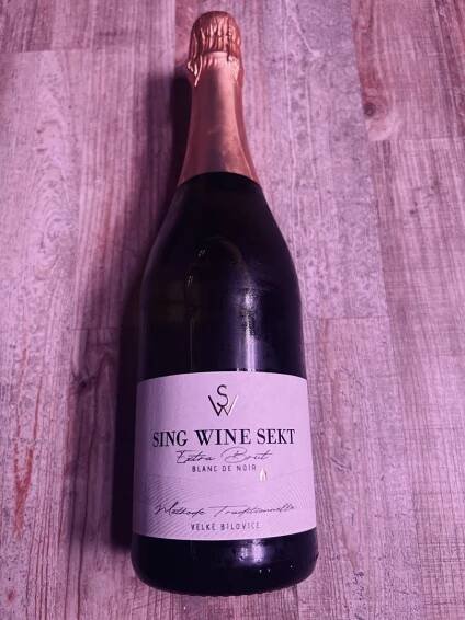 Víno Sing Wine Sekt 2020, jakostní šumivé víno, Sing Wine