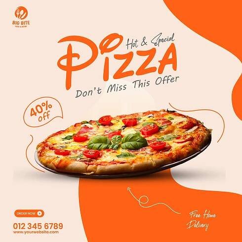 Pizzaria | Pizza | Social Media | Fast Food