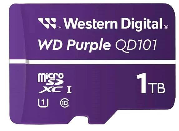 WD MicroSDXC karta 1TB Purple WDD100T1P0C Class 10 (R:100/ W:60 MB/s)...