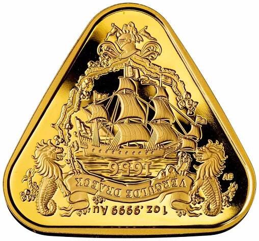 Exkluzivní zlatá mince série Shipwreck - Vergulde Draeck 1656 1 Oz 2020 (Vraky lodí) - (2.)