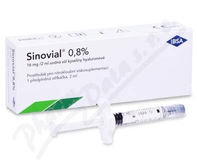 Sinovial 0.8% roztok elastoviskózní inj.1x2ml