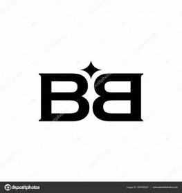 Download - Bb letter mark lettermark logo vector icon illustration — Illustration
