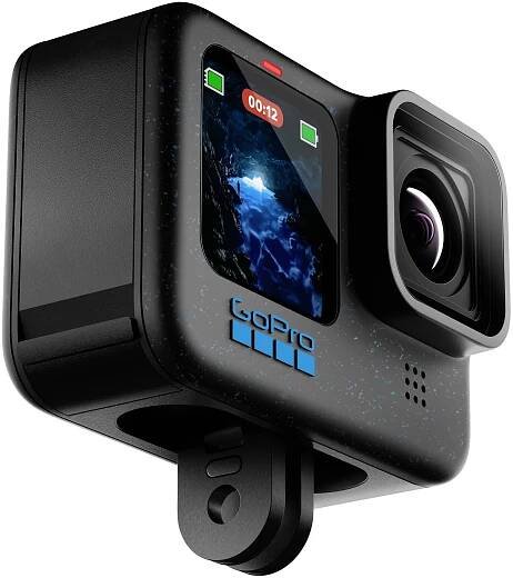 GoPro HERO12 Black Sportovní outdoorová kamera 5,3 K, 4K, 2,7K, Full HD, Bluetooth, duální displej, zpomalený pohyb / ča