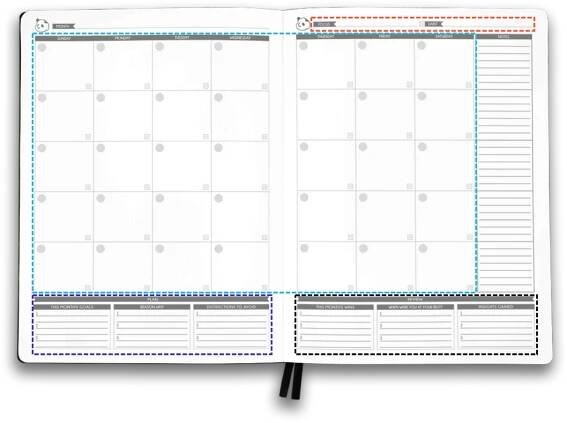Panda Planner Weekly 1-Year Planner 8.5 x 11 | Best Weekly Planner2023