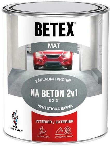 Barva na beton 2v1 Betex Barvy a laky Hostivař levně | Kupi.cz