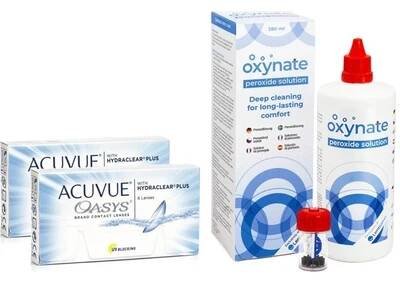 Johnson & Johnson Acuvue Oasys 12 čoček + Oxynate Peroxide 380 ml s pouzdrem od 1 339 Kč - Heureka.cz