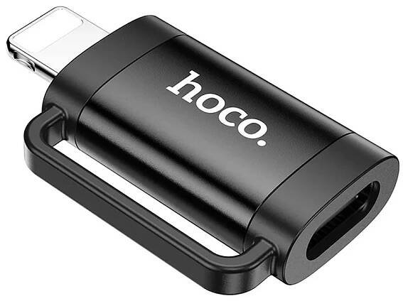 1034085_Redukce Lightning na USB-C 2A HOCO UA31B adapter OTG iPhone, iPad cerny_01.jpg