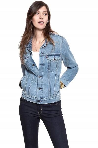 Dámská džínová bunda Levi's TRUCKER JEANS XXS Barva modrá