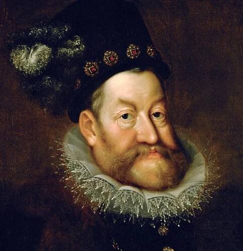 Rudolf II. na portrétu od Hanse von Aachen.