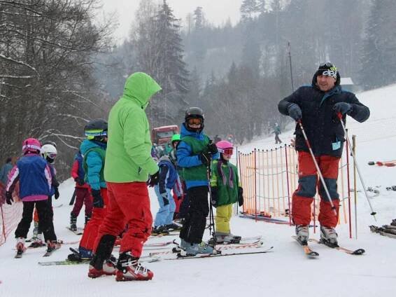 Lyžařská škola v Potštátě odstartovala i v mínus dvaceti