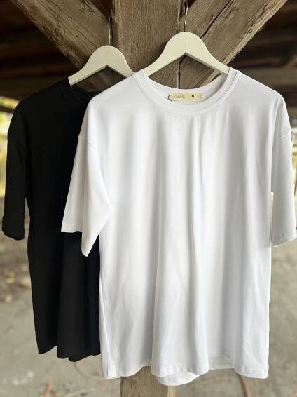BÍLÉ - BASIC oversized tričko - Image 2