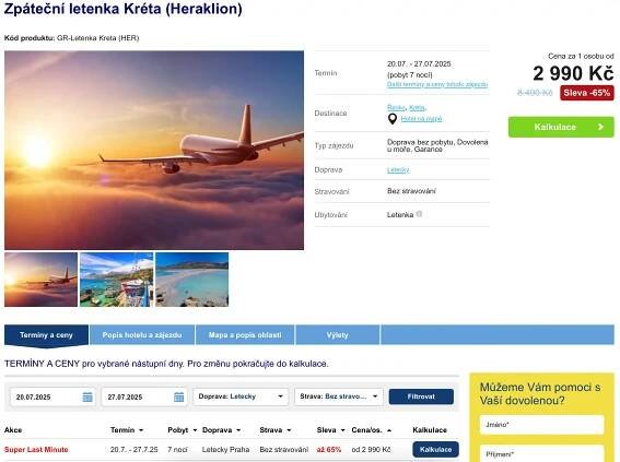 Letenky Kréta Travel Family.