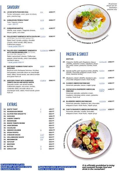Menu – Blueberry Brunch