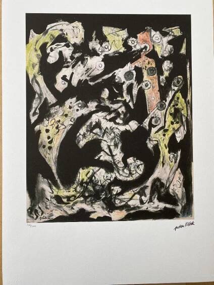 JACKSON POLLOCK! ,číslováno,signace!!!TOP,POP - Výtvarné umění