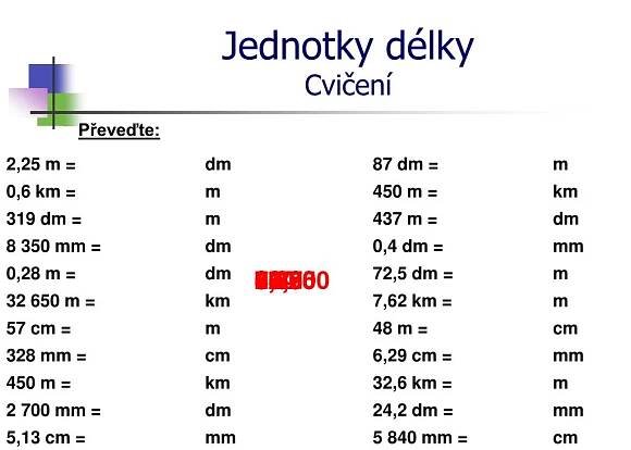 PPT - Převody jednotek délky PowerPoint Presentation, free download - ID:3234039