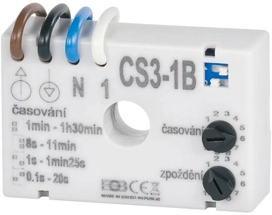 Časový spínač pod vypínač CS 3-1B pro ventilátory