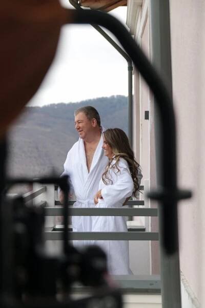 Alexandr Robak, Agata Muceniece - Čestnyj razvod - Z natáčení