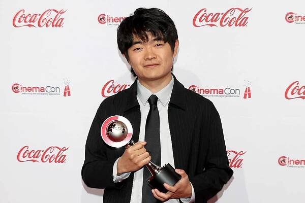 Ben Wang, recipient of the Star of Tomorrow award, attends the CinemaCon Big Screen Achievement Awards at Omnia Nightclub at Caesars Palace during CinemaCon, the official convention of Cinema United, on April 03, 2025 in Las Vegas, Nevada. 