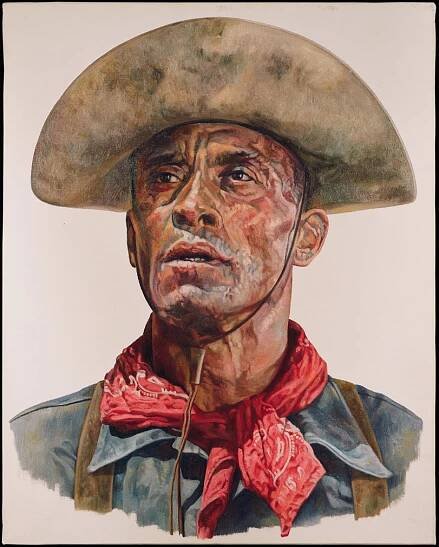 Woody Strode - Sergeant Rutledge - Pintura Óleo - Vicente Amposta