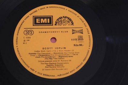 Scott Joplin - The Red Back Book -Top Stav- ČSSR 1981 LP RAGTIME - Hudba
