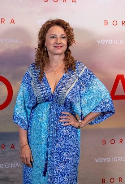 Herečka Zuzana Mauréry na premiére minisérie Bora.