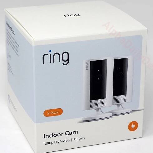Ring 2nd Generation Indoor Plug-in 1080p Security Camera with Privacy Cover Pack of 2 Pieces - White (B0BFZ9YZR2)
