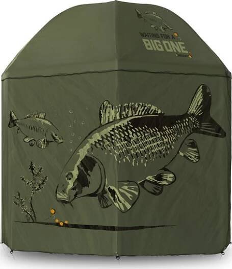 Delphin Big One Carp deštník s bočnicí 250cm zelený