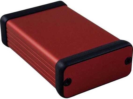 Hliníkové pouzdro 1455 Hammond Electronics 80 x 54 x 23, červená