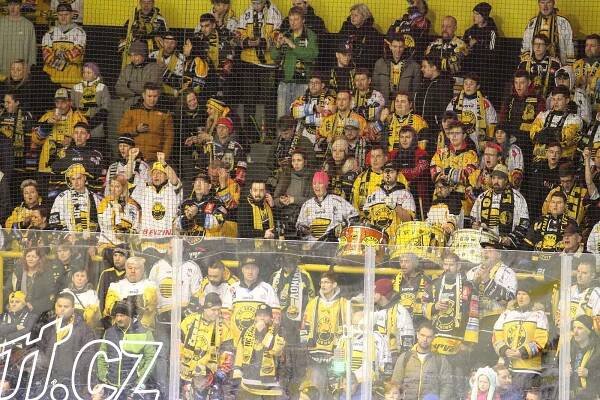 Fanoušci na hokeji Litvínov - Brno