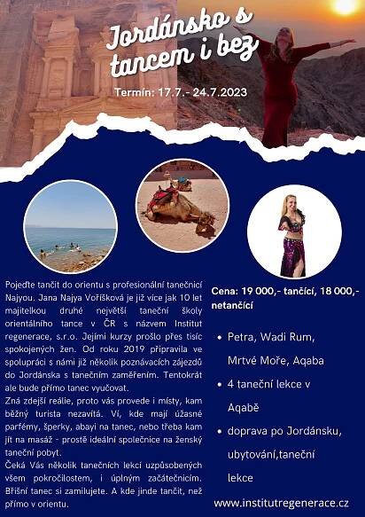 Jordánsko s tancem i bez 8 dní / 7 nocí - Institut regenerace
