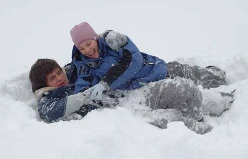 Snowboarďáci