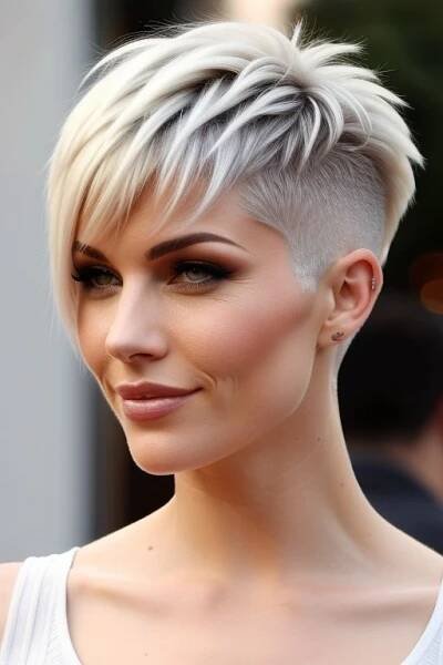 21+ Mohawk Hairstyles For Women With Short Hair Who Never Play It Safe в 2025 г | Короткие стрижки, Идеи причесок, Выбритые по бокам волосы