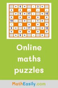 free mathematical puzzles online. kids math puzzles with answers PDF. free maths puzzle games.