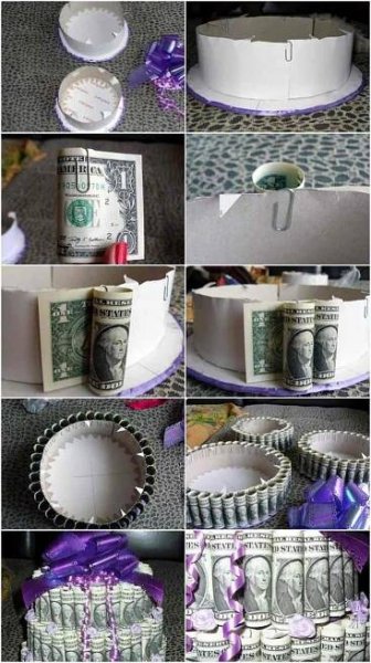 Torte aus Karton und Geldscheinen selber machen - #aus #Geldscheinen #Karton #machen #selber #Tor… | Diy wedding gifts, Creative money gifts, Creative wedding gifts