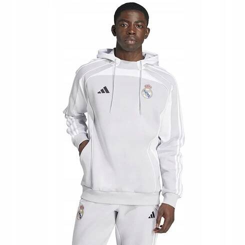 ADIDAS REAL MADRID UBP DK HD -S- Mikina Pánská Šedá