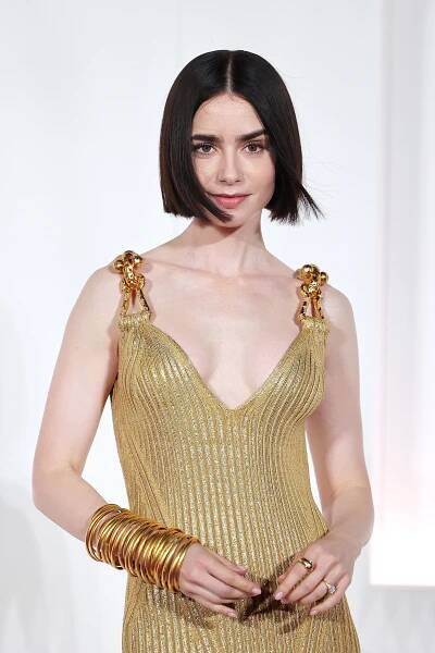 Lily Collins’ Ultra-Demure Nails Are Even Chicer Than Her Bob