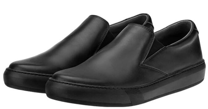 Vasky Leny Dark - Dámské kožené slip on černé - jarní / podzimní boty česká výroba ze Zlína