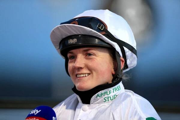 Hollie Doyle after her victory on Sherbet Lemon in the Ladbrokes Home Of The Odds Boost Fillies’ Novice Stakes at Newcastle