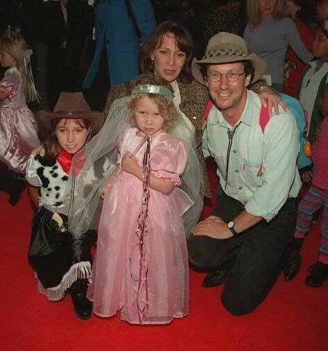 Charles Shaughnessy and Susan Fallender with their daughters, Jenny and Maddy, in 1998