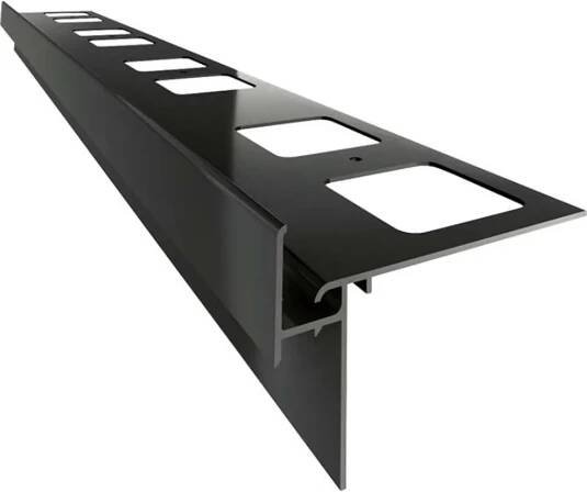 Renoplast hliníkový okapový profil K35 keramická podlaha, profil 200cm, grafit