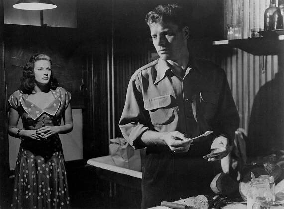 Yvonne De Carlo and Burt Lancaster in Criss Cross