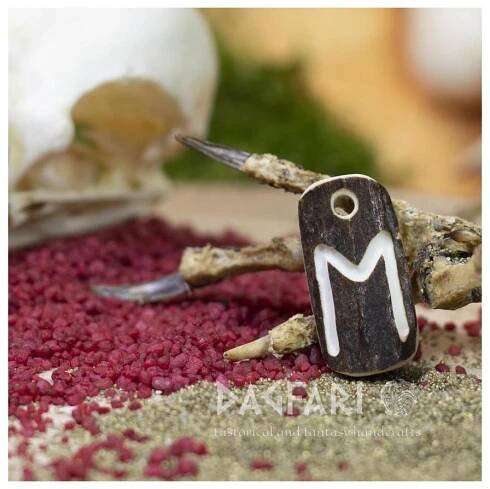 Přívěsek - Runa,EHWAZ" [ e ] - Vikinský amulet z jeleního parohu
