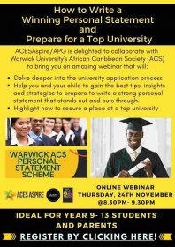 How to Write a Winning Personal Statement and Prepare for a Top University - ACES Aspire