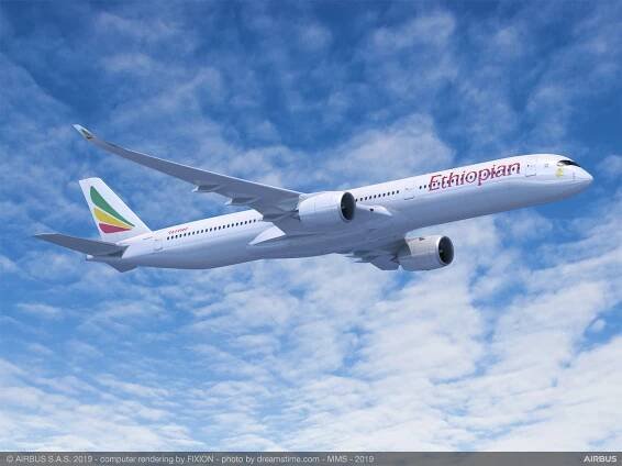 Ethiopian Airlines objednaly jako první v Africe letouny Airbus A350-1000