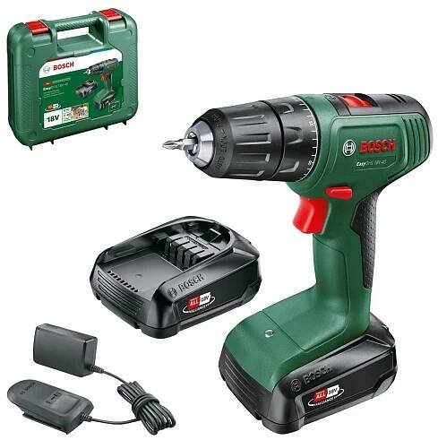 Bosch Aku vrtací šroubovák EasyDrill 18V-40 vč. 2 x aku 2.0 Ah a nabíječky nakoupit u OBI