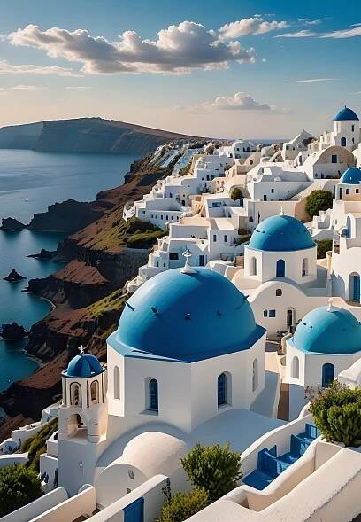 Santorini, Řecko, Ostrov, Středozemí